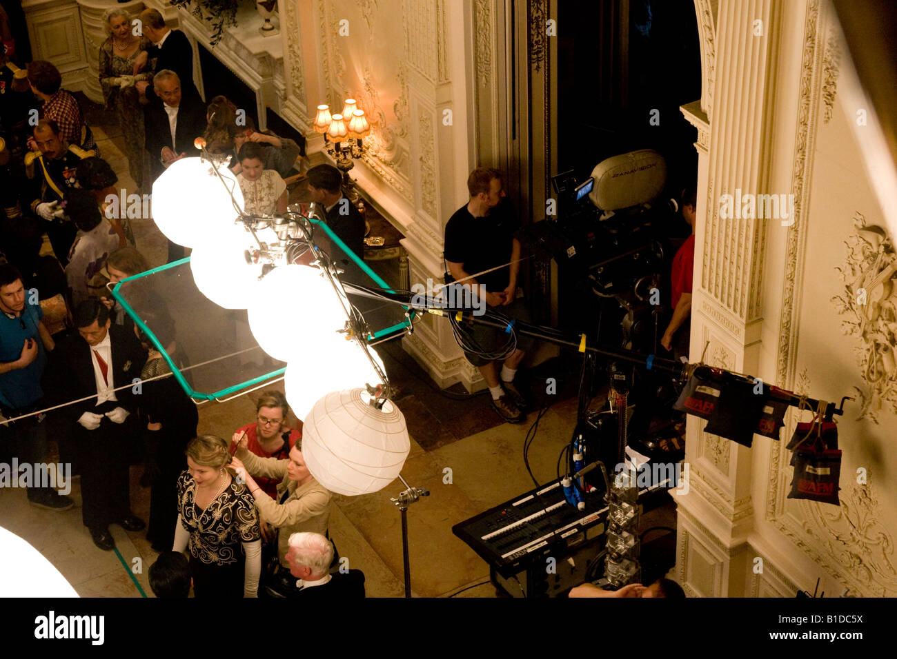 Light Spheres on set of film Shanghai at Halton House Wendover Bucks England Stock Photo Alamy