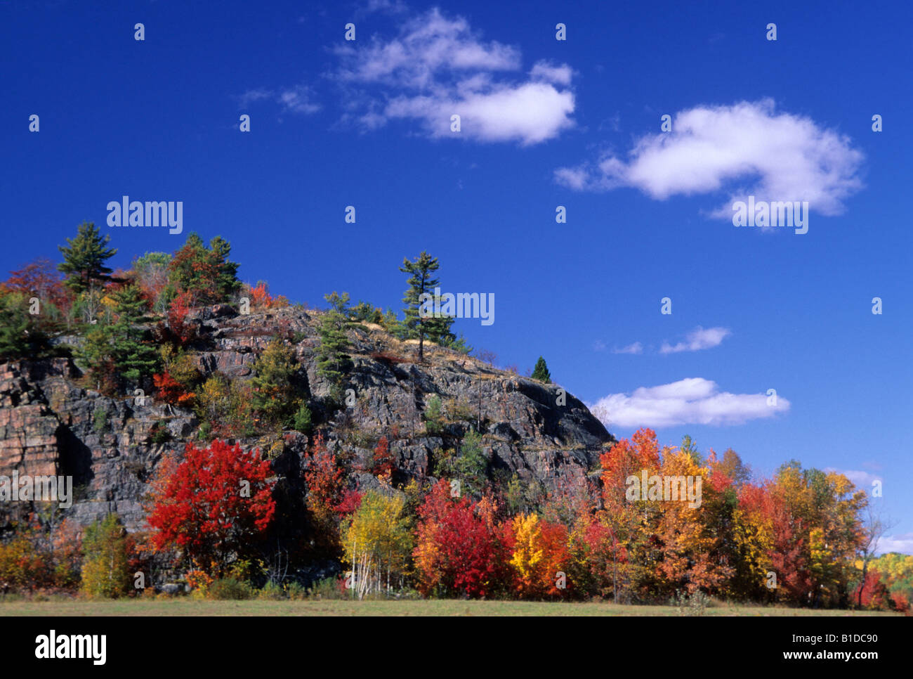 Autumn scene north of Blind River, Ontario, Canada Stock Photo Alamy