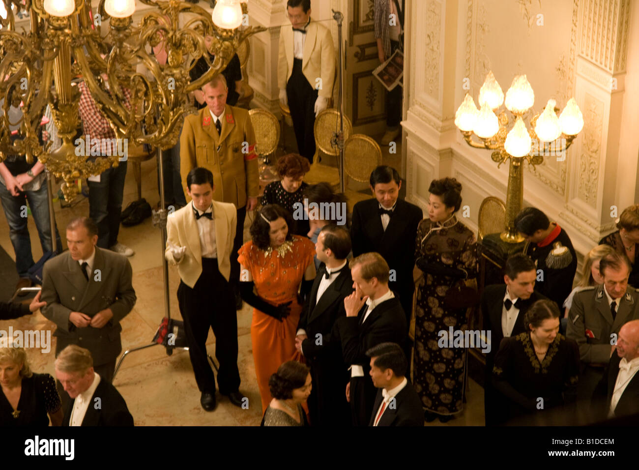 Actors and Extras on set of film Shanghai at Halton House Wendover Bucks England Stock Photo Alamy