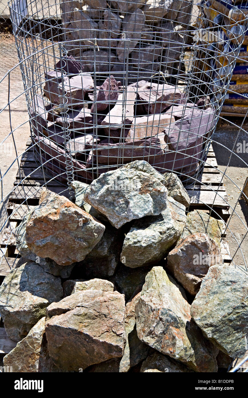 Granite and slate stone for sale UK Stock Photo Alamy