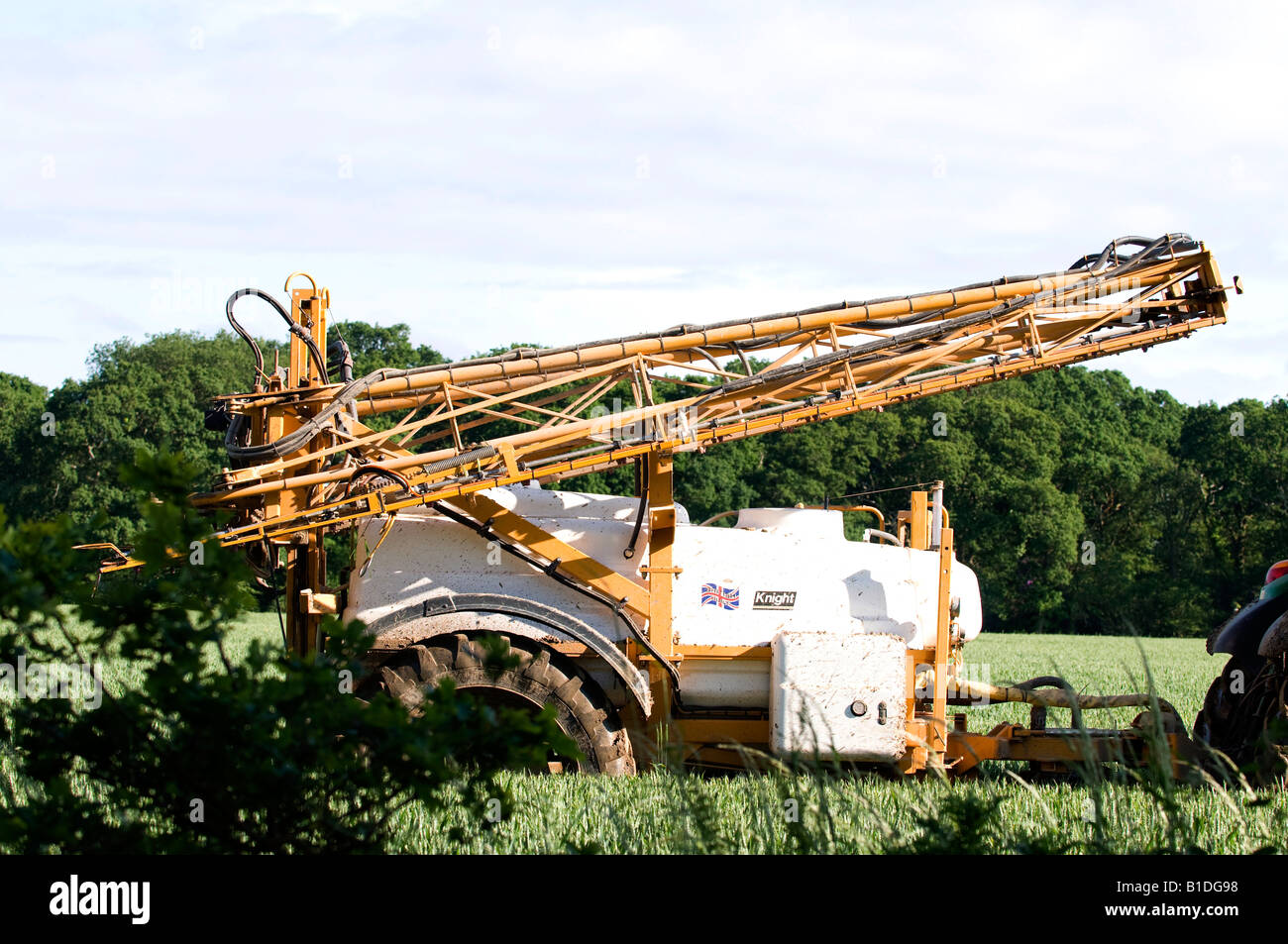 Crop spraying equipment with arms folded Stock Photo Alamy