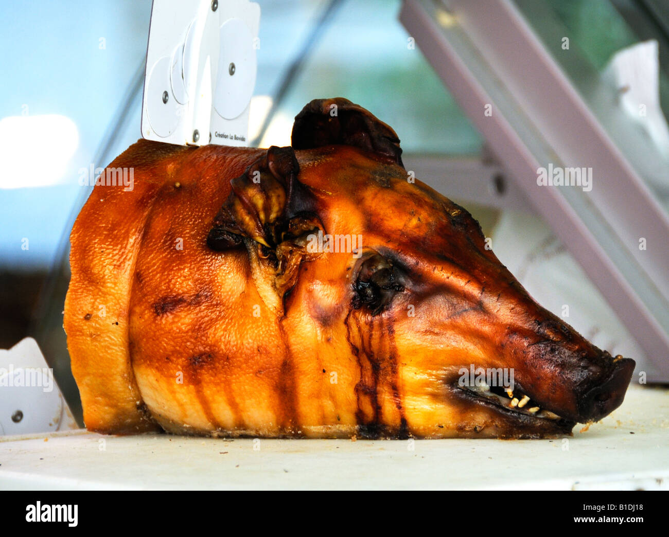 Roasted pig's head FOR EDITORIAL USE ONLY Stock Photo Alamy
