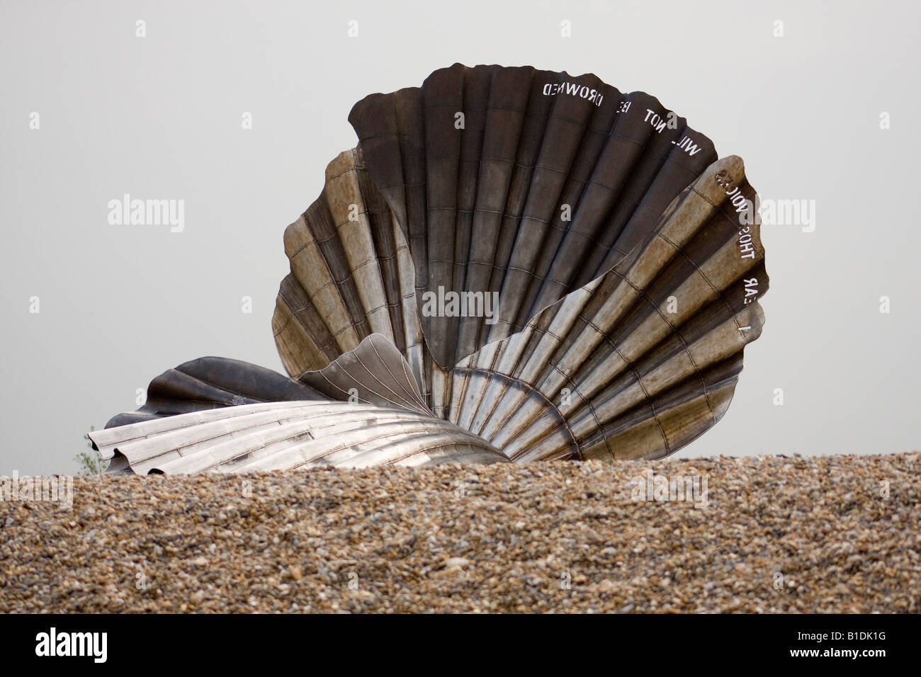 Scallop by Maggi Hambling beach Aldeburgh Suffolk UK Stock Photo