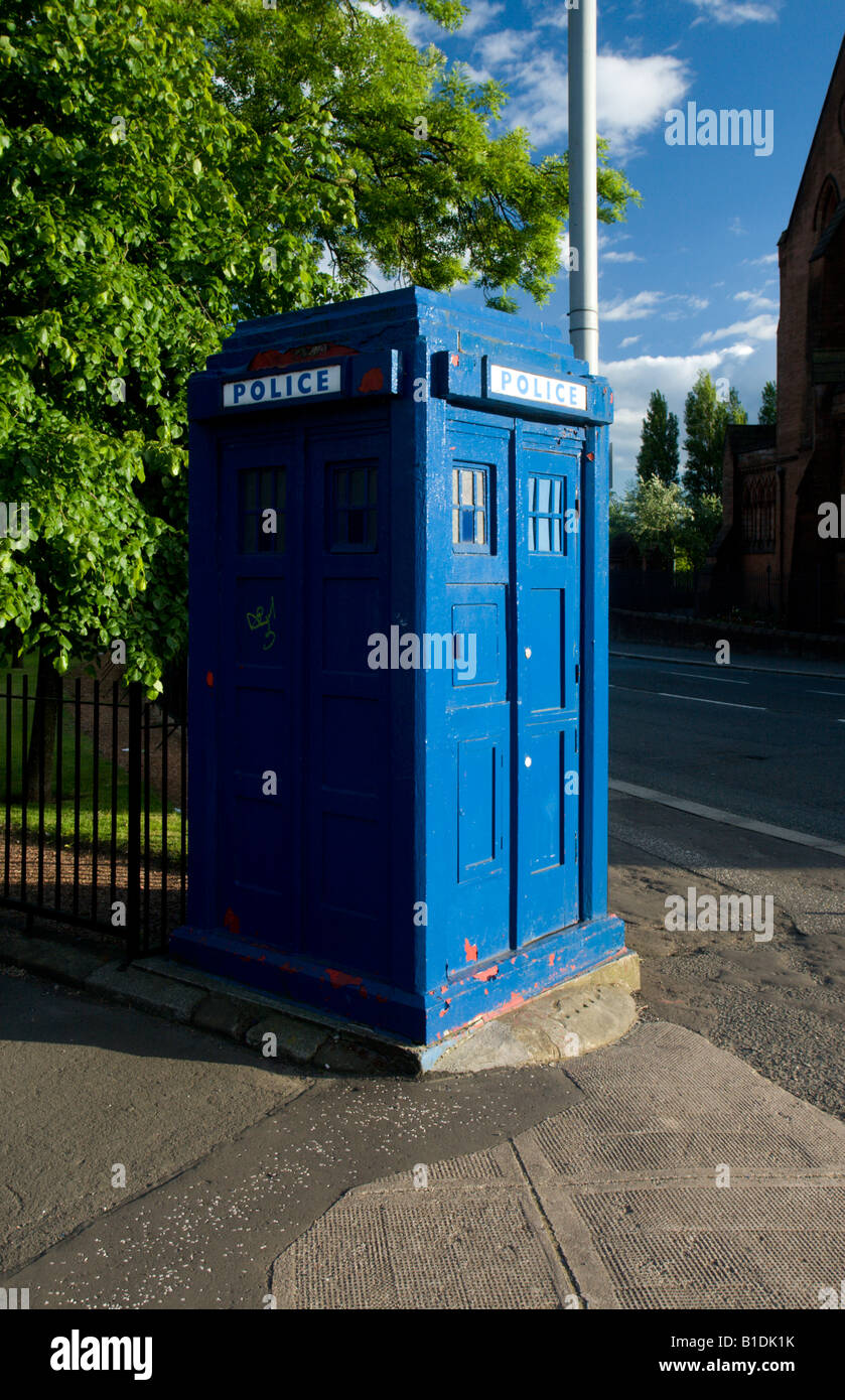 Police Box, Glasgow, High Street Stock Photo - Alamy