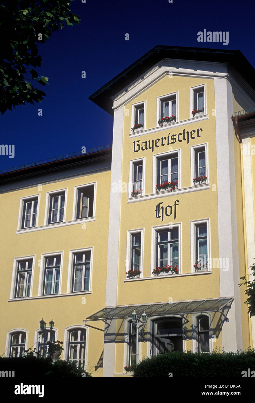 Bayerischer Hof town of Starnberg Bavaria Germany Europe Stock Photo