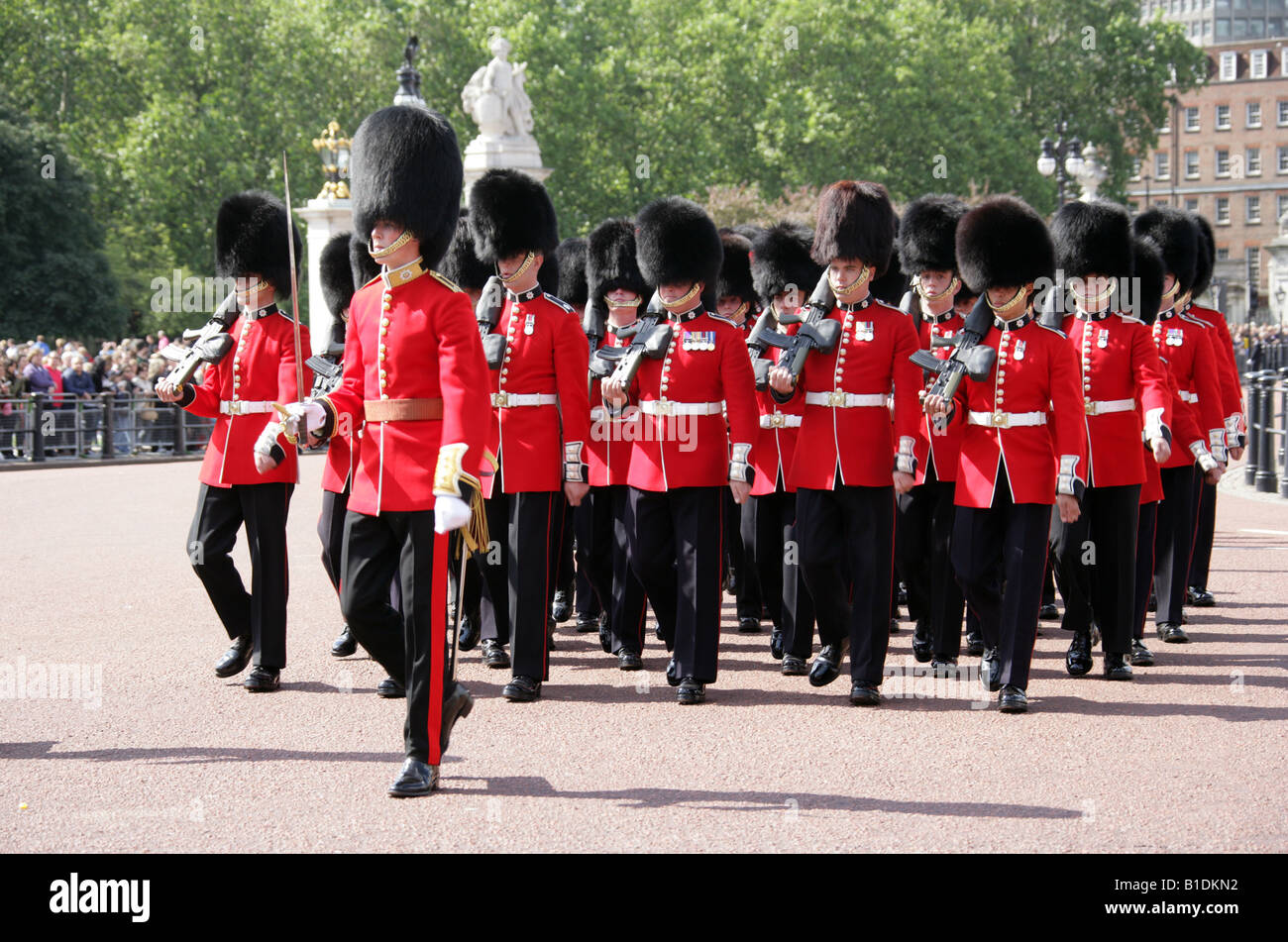 Coldstream Guards, Buckingham Palace, London, Trooping the Colour Ceremony June 14th 2008 Stock Photo