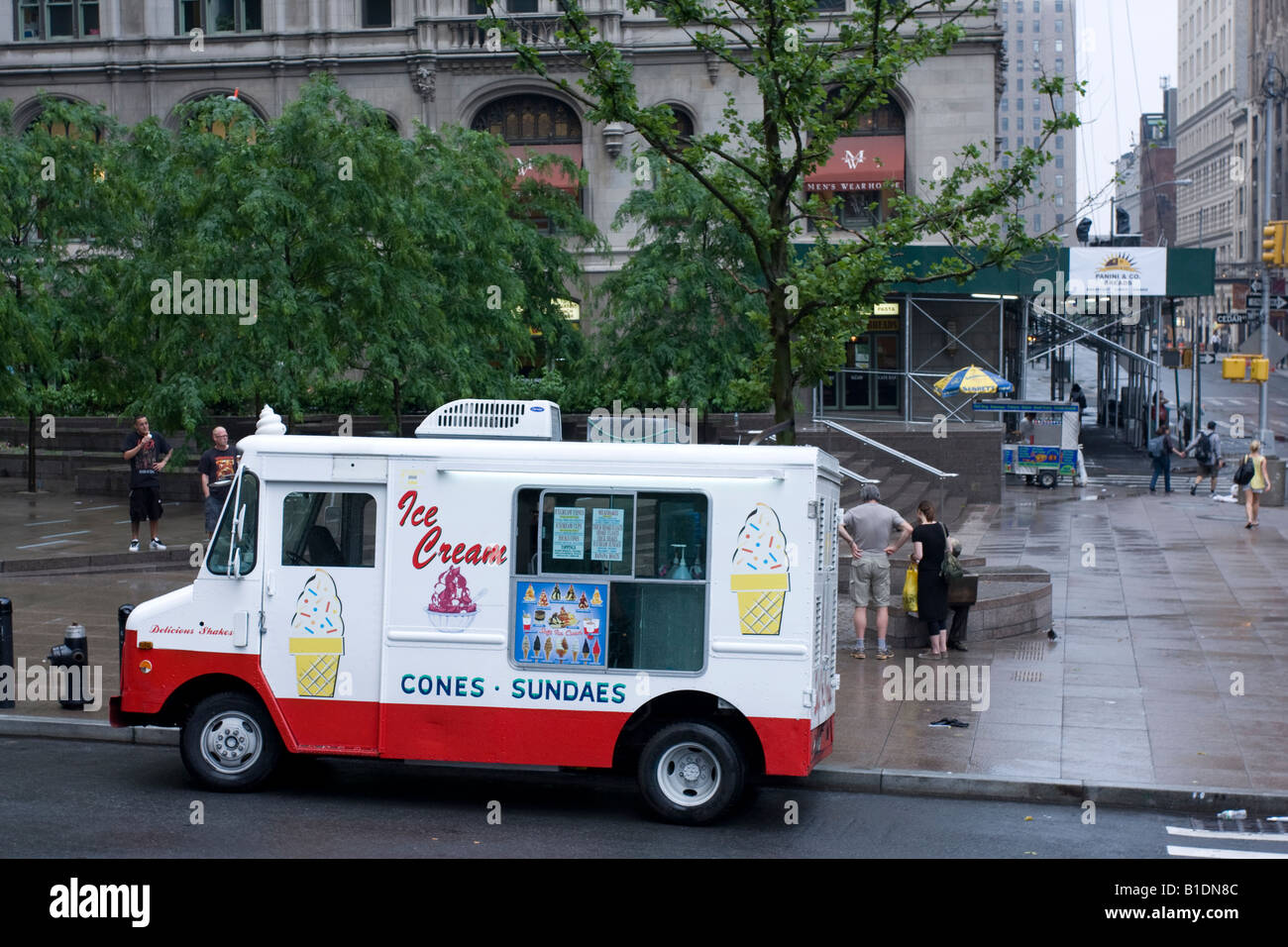 An ice cream truck in lower Manhattan NY Stock Photo Alamy