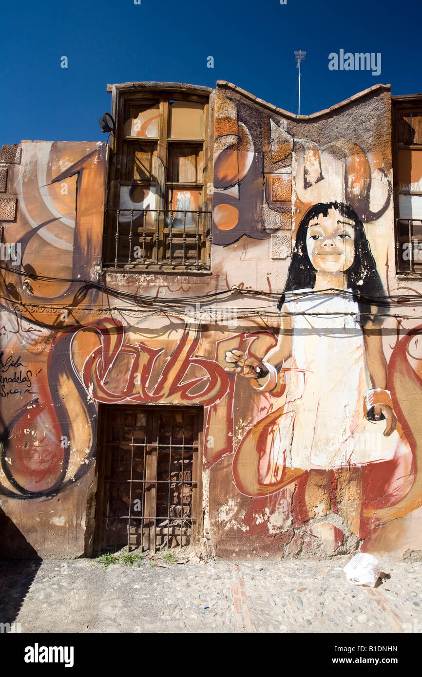 Graffiti by the artist known as El Niño de las Pinturas'', Granada, Spain  Stock Photo - Alamy