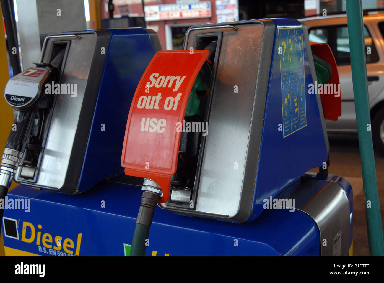 petrol pump out of order Stock Photo Alamy
