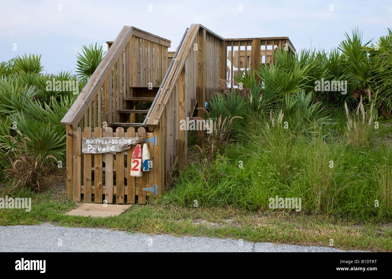 Private beach access on Atlantic Ocean at New Smyrna Beach Florida ...