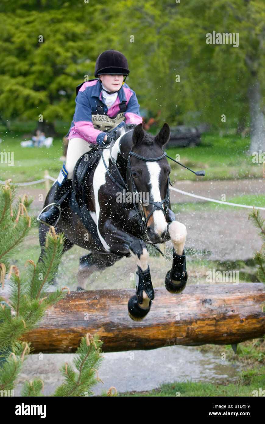 Competitor at Scotsburn Horse Trials, Scotland, Great Britain Stock Photo