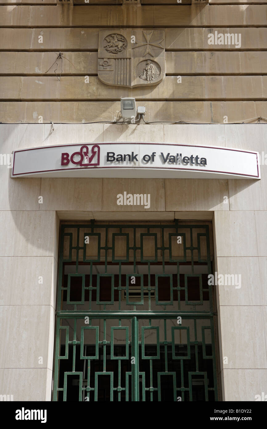 Bank of Valletta Malta Stock Photo Alamy
