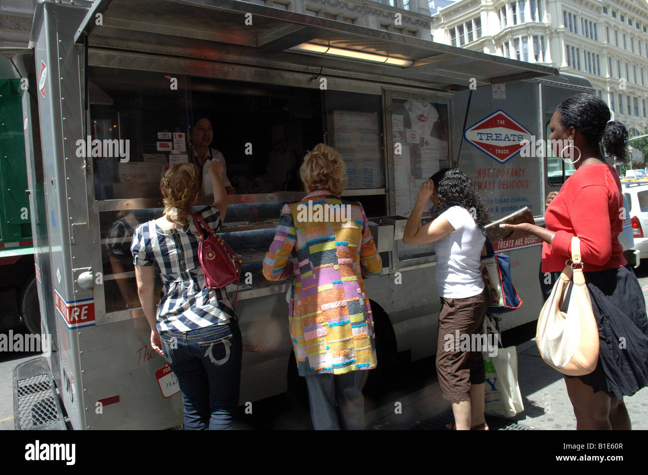 The Treats Truck food vendor is seen in the New York neighborhood of Chelsea Stock Photo