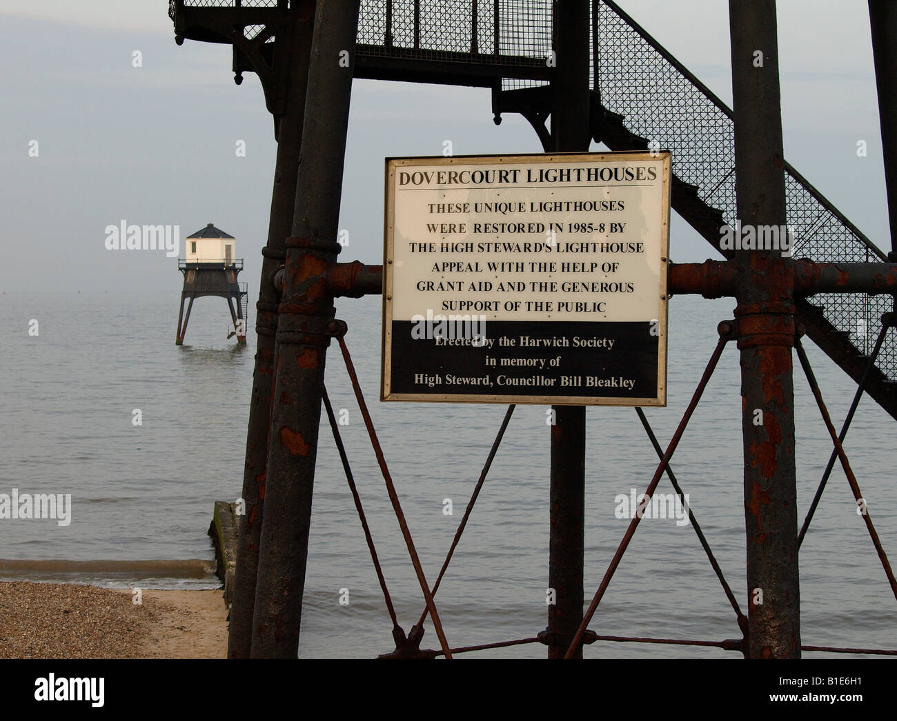 Iron Lighthouses Dovercourt Harwich Essex Stock Photo - Alamy