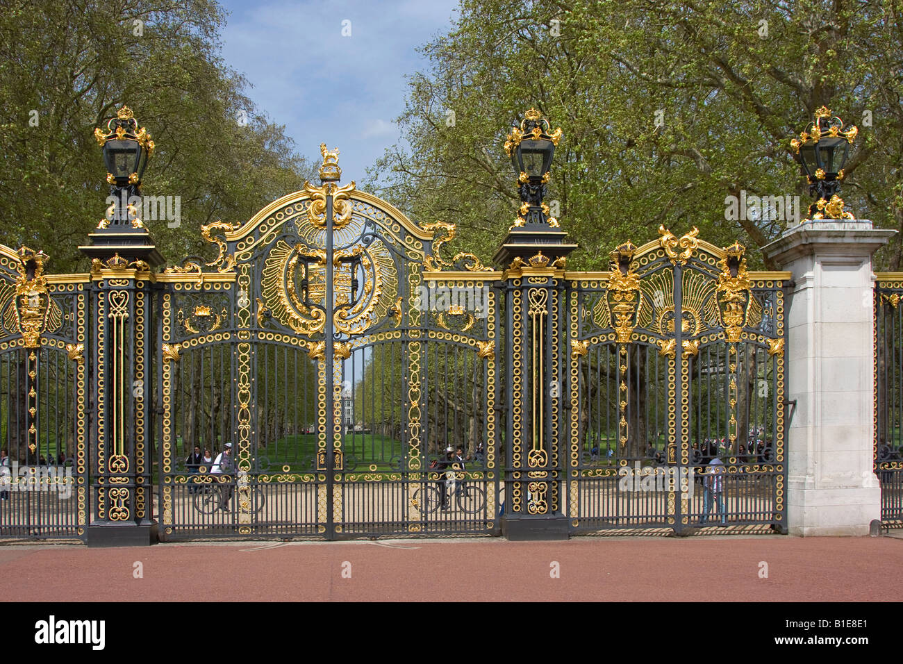 Canada Gates at Buckingham Palace Park, London England Stock Photo