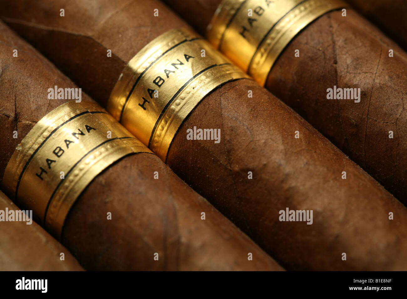 Havana cigars texture Stock Photo - Alamy