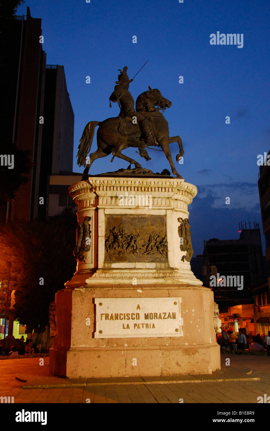 Statue of Francisco Morazan, Tegucigalpa, Honduras, Central America Stock Photo