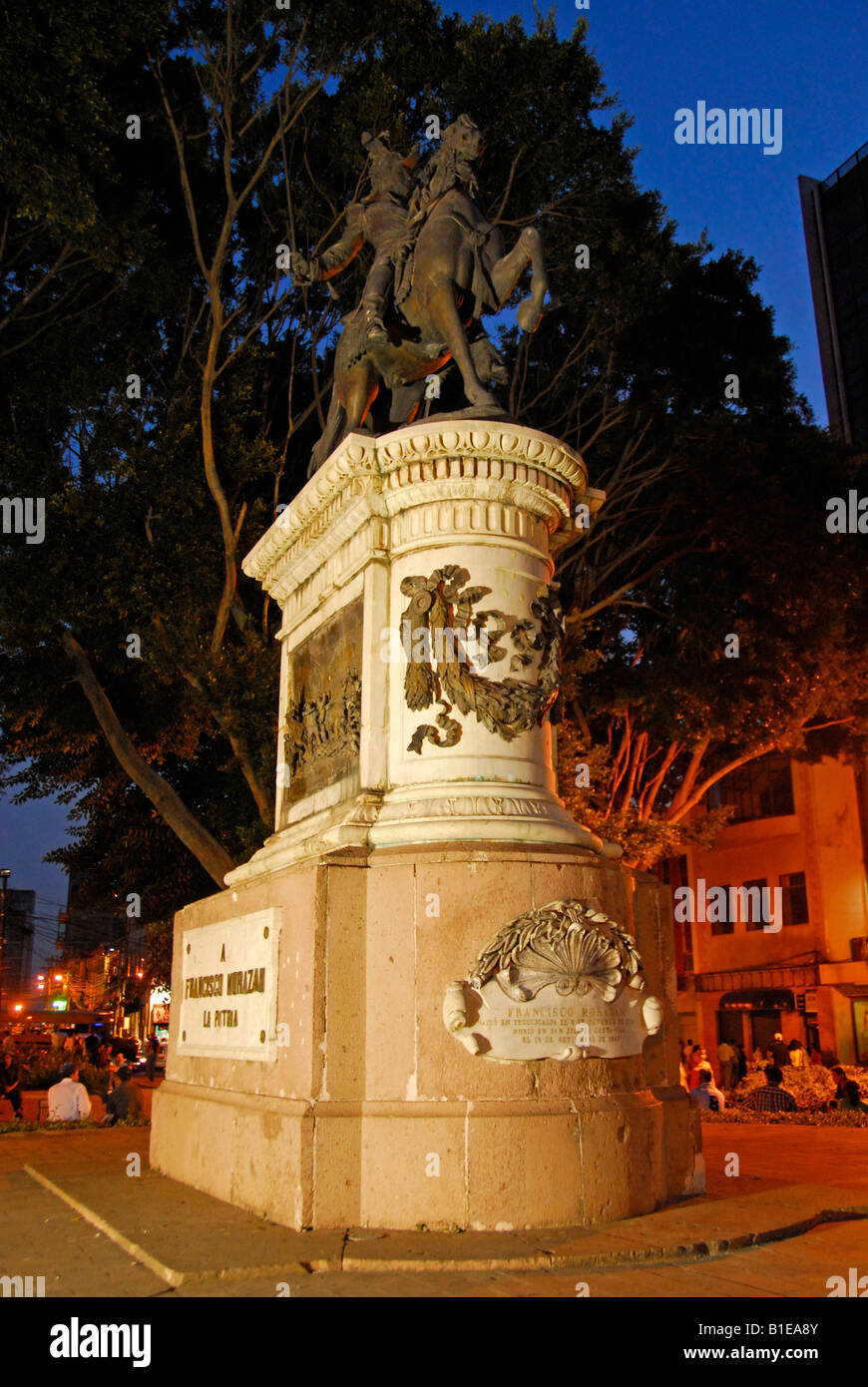 Statue of Francisco Morazan, Tegucigalpa, Honduras, Central America Stock Photo