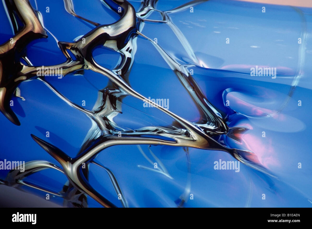 Closeup of art glass pattern USA Stock Photo - Alamy