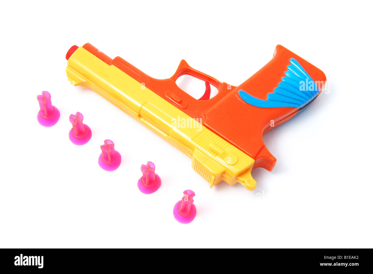 Plastic Toy Gun and Bullets Stock Photo Alamy