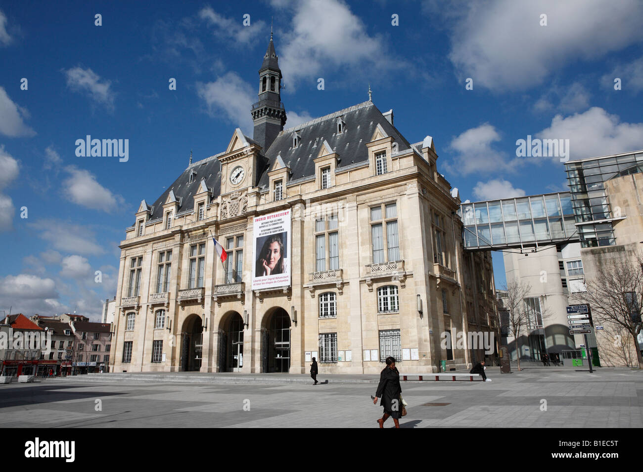 Town hall of  Saint-Denis, France Stock Photo