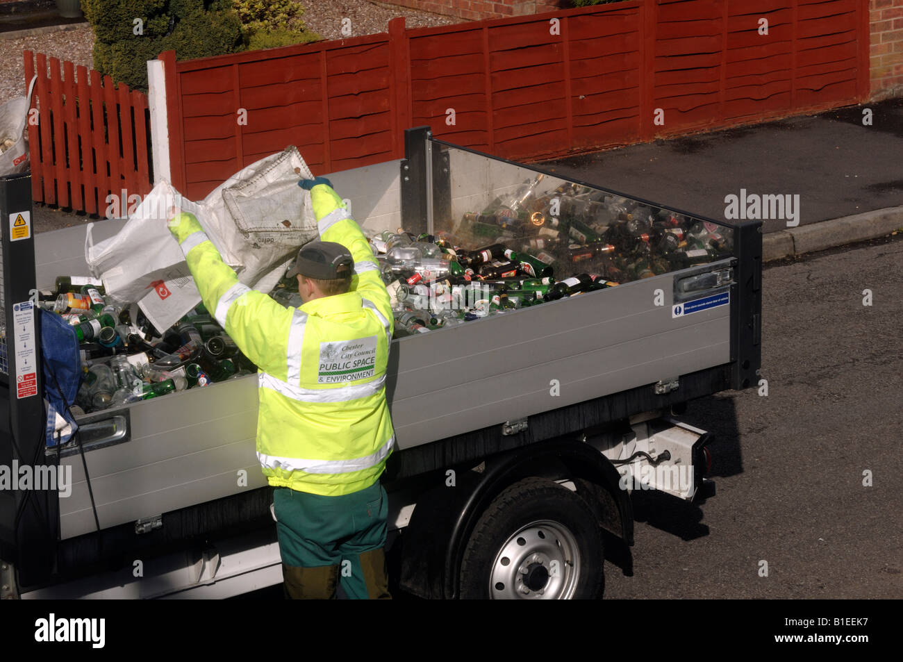Collection of glass bottles for recycling Stock Photo Alamy