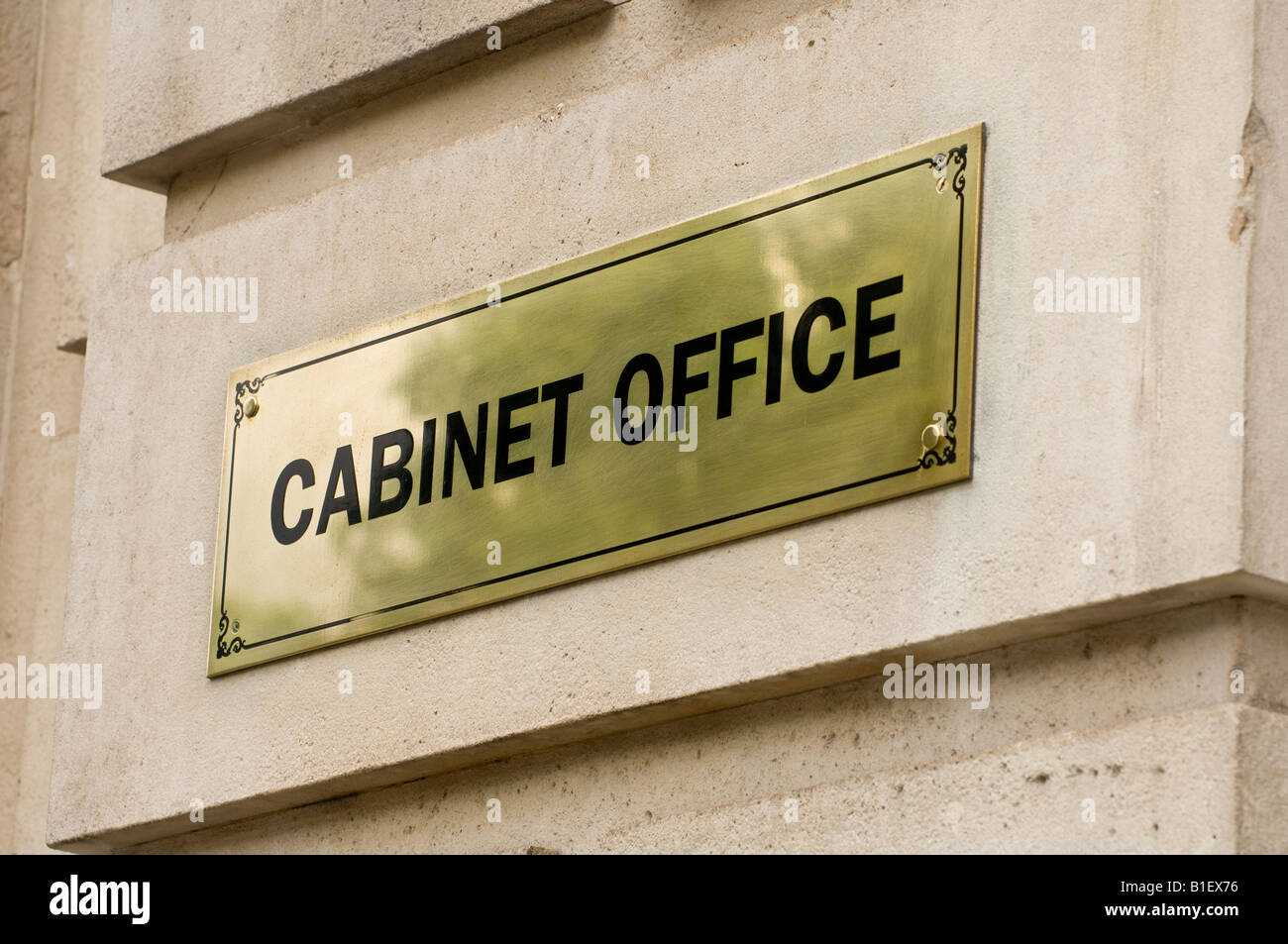 Cabinet Office sign Stock Photo