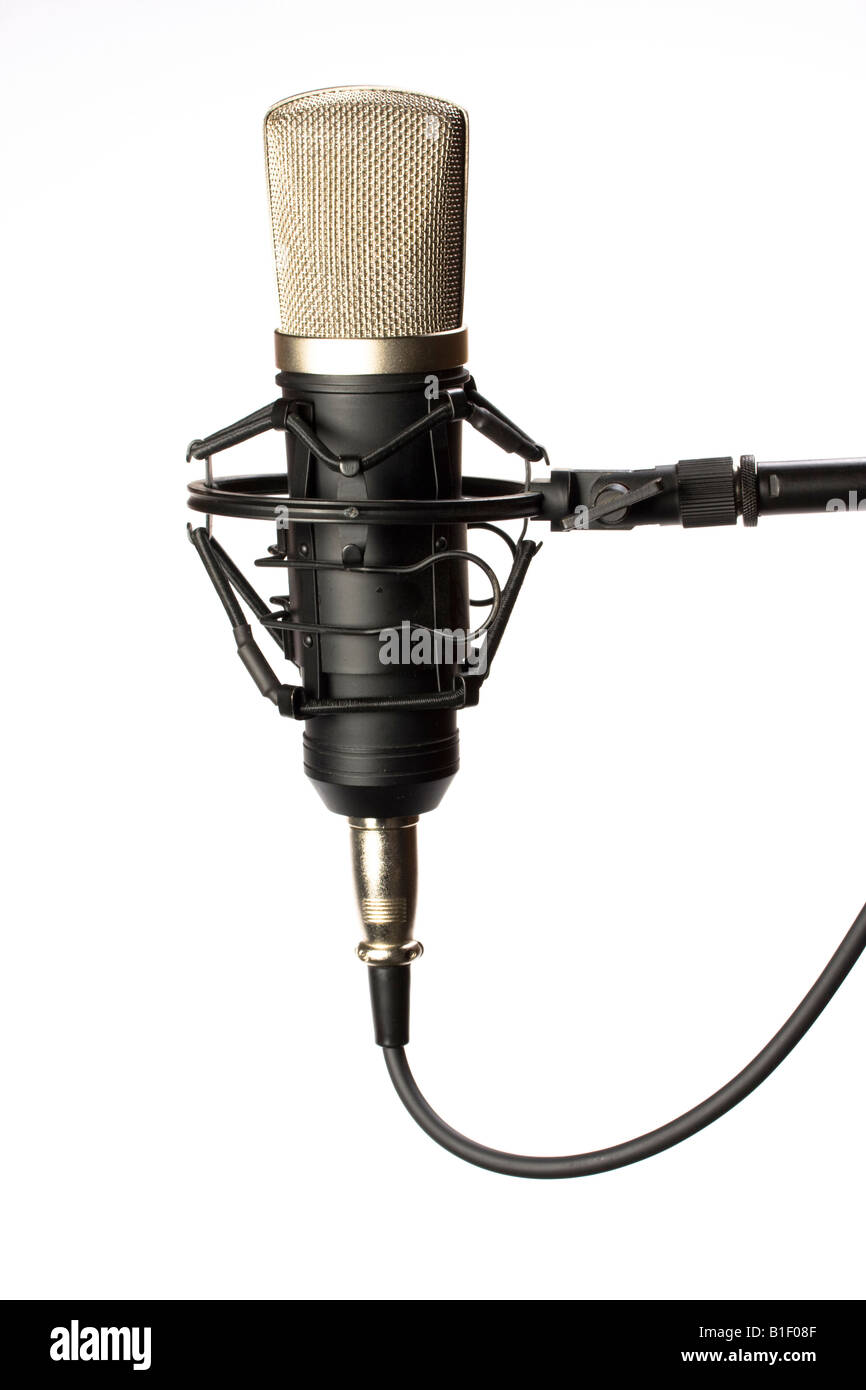 a studio microphone Stock Photo Alamy