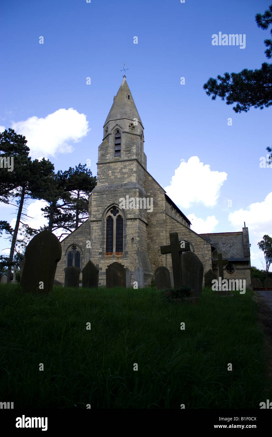 A photograph of a beautiful church in Lincolnshire UK Stock Photo