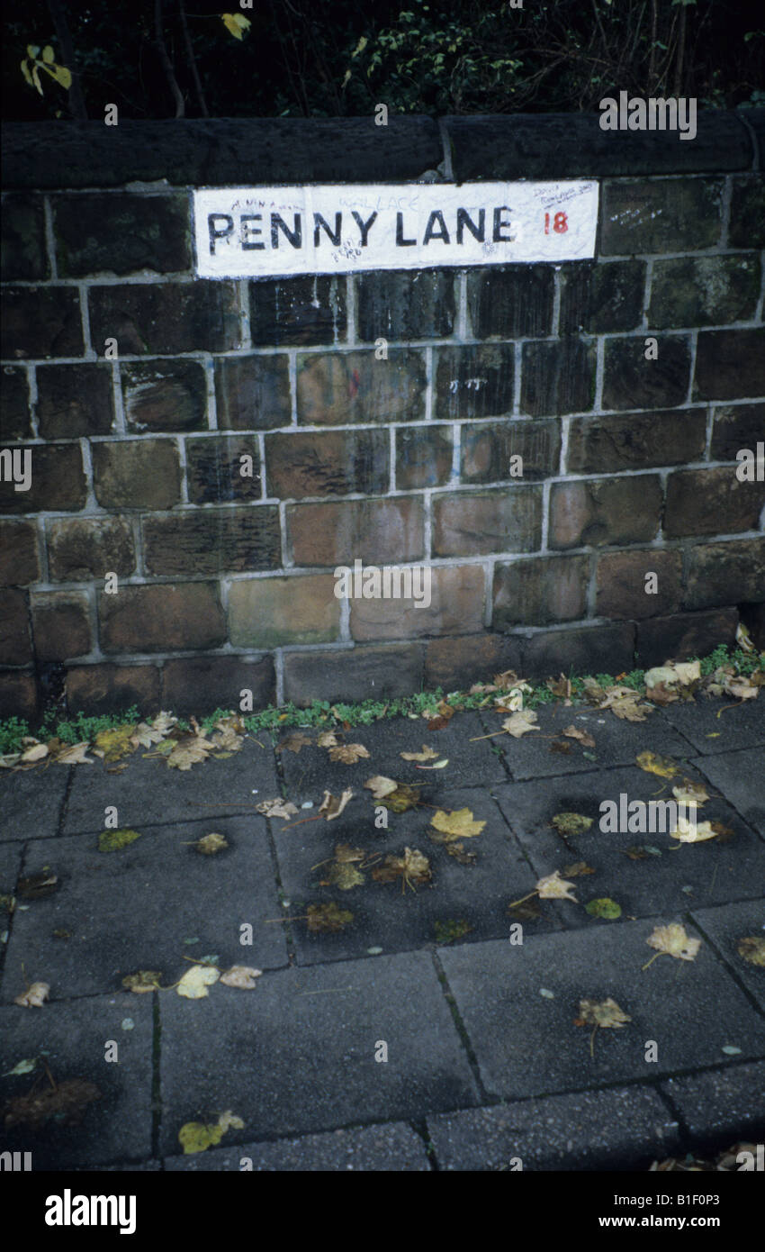 Penny Lane, Liverpool, England Stock Photo Alamy