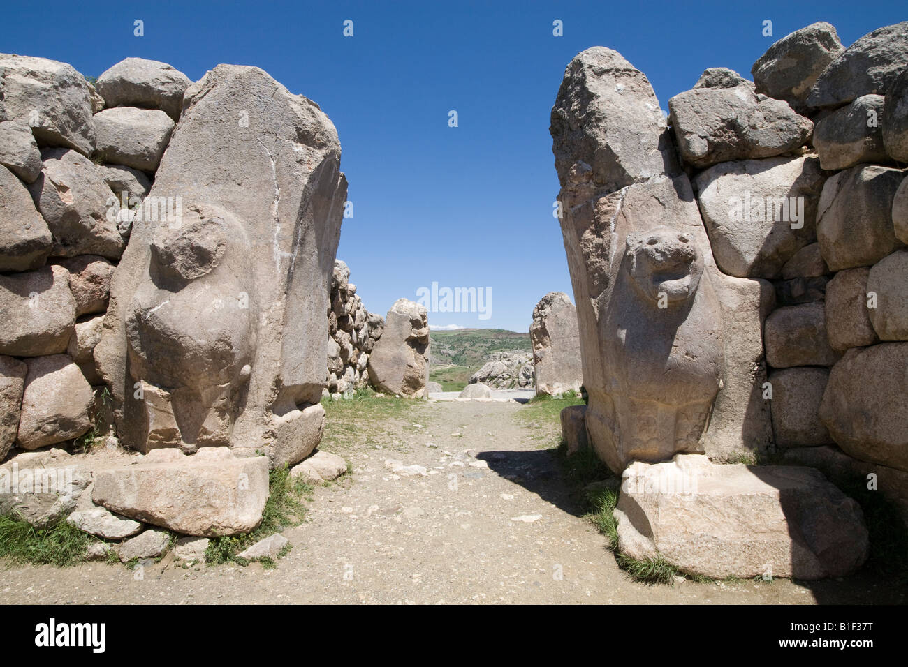 O Portão Do Leão No Sudoeste De Hattusa é Uma Cidade Antiga Localizada  Perto De Bogazale Moderno Na Província Do Coro De Turkeyrsq Foto de Stock -  Imagem de escultura, antigo: 255079008