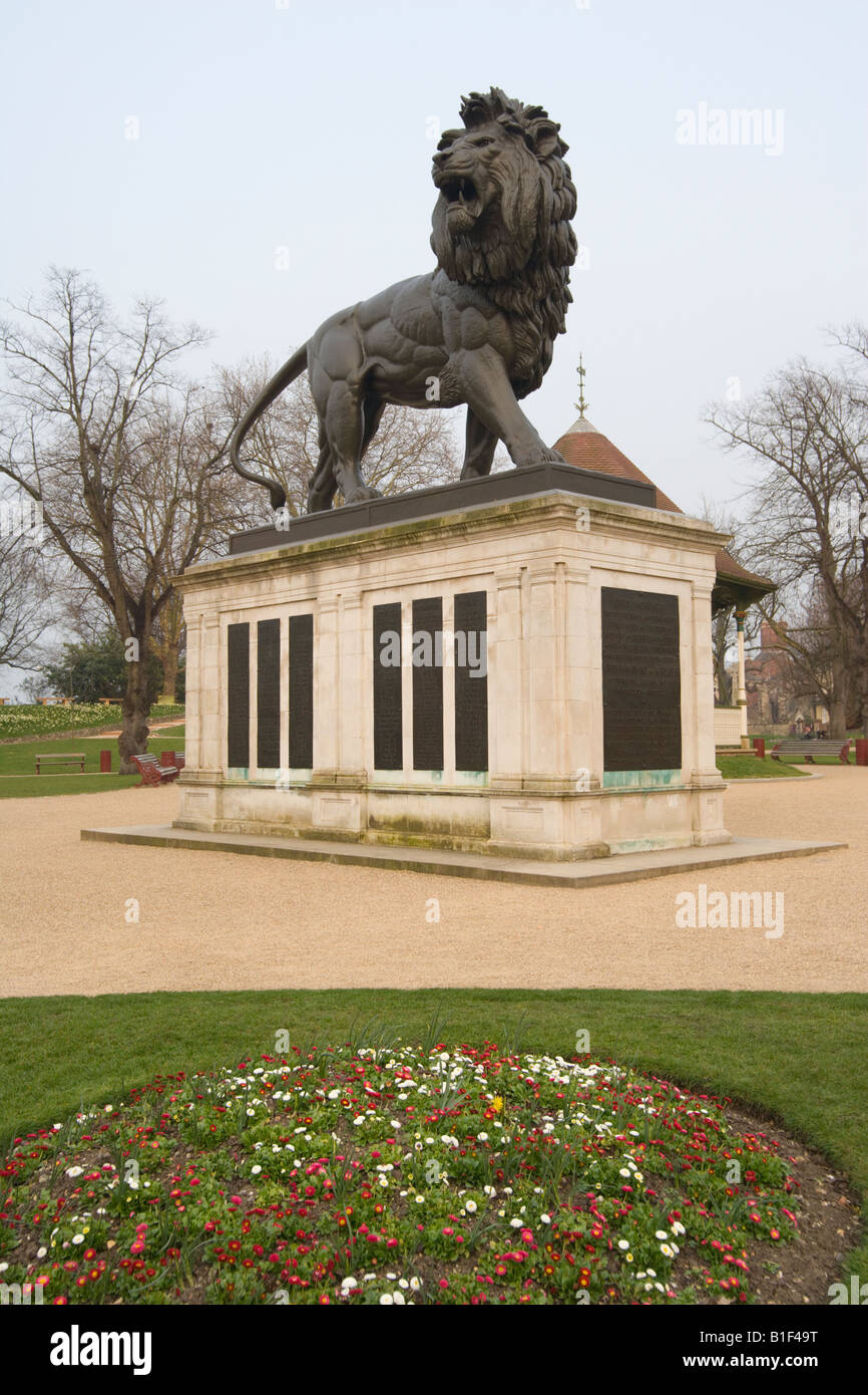 Maiwand Lion in The Forbury Gardens Reading Berkshire England UK Stock Photo