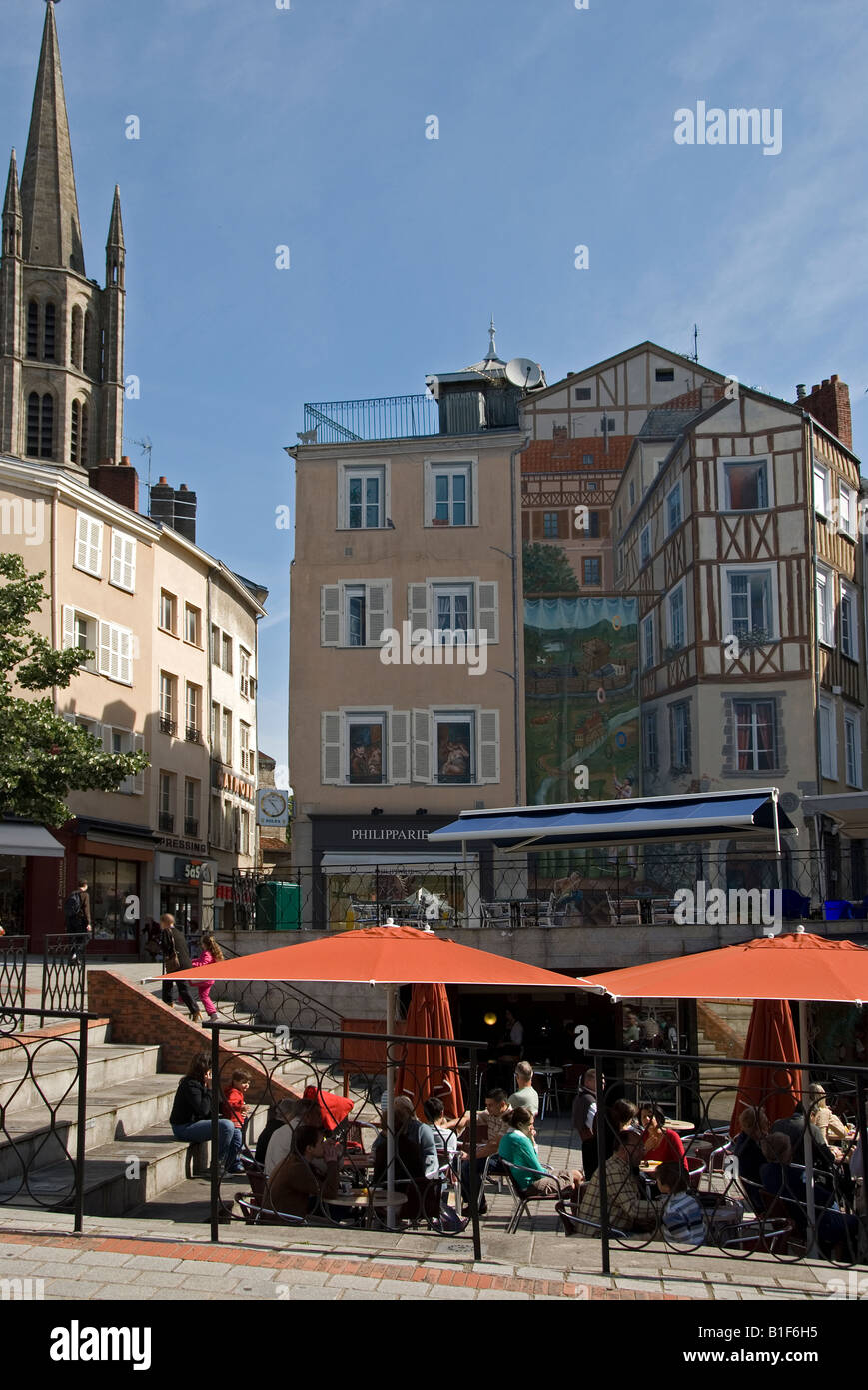 Stock photo of a street scene in Limoges france Stock Photo - Alamy