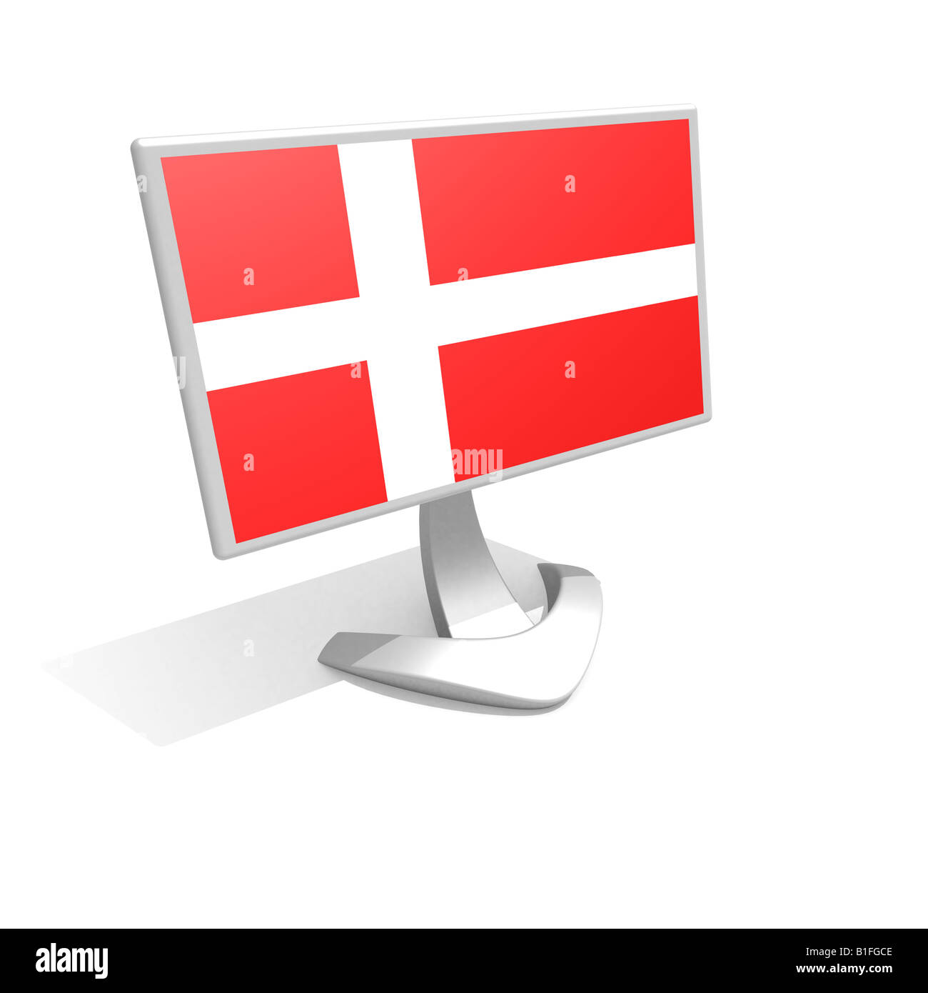 Flag of Denmark Stock Photo