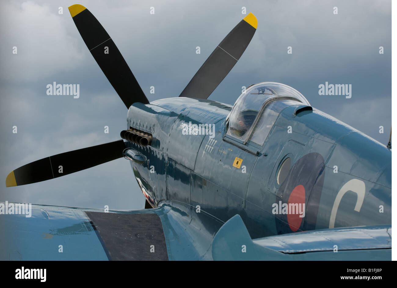 Spitfire Mk XIV Stock Photo