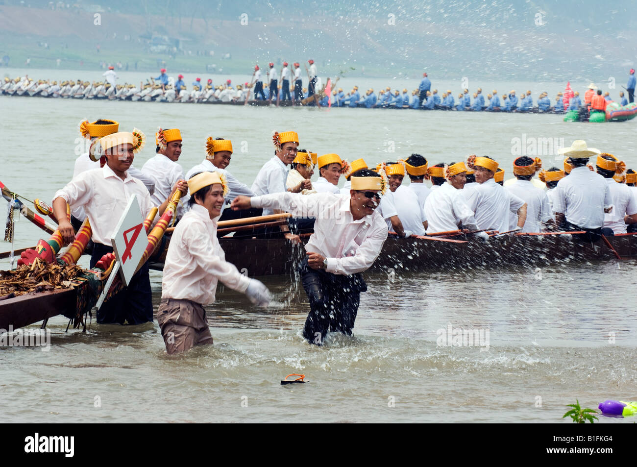 China Yunnan province Xishuangbanna Water Splashing Festival Stock
