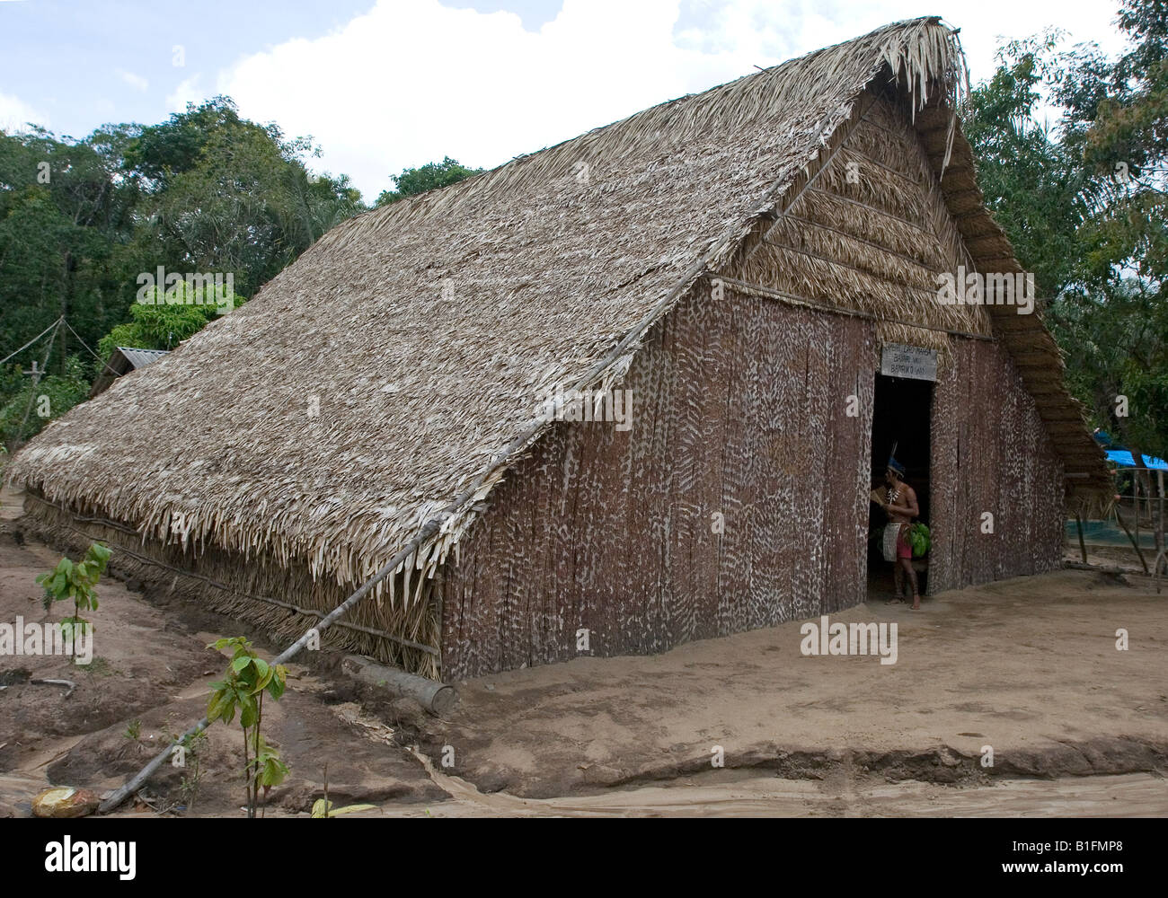 Tucanos tribe housing Stock Photo