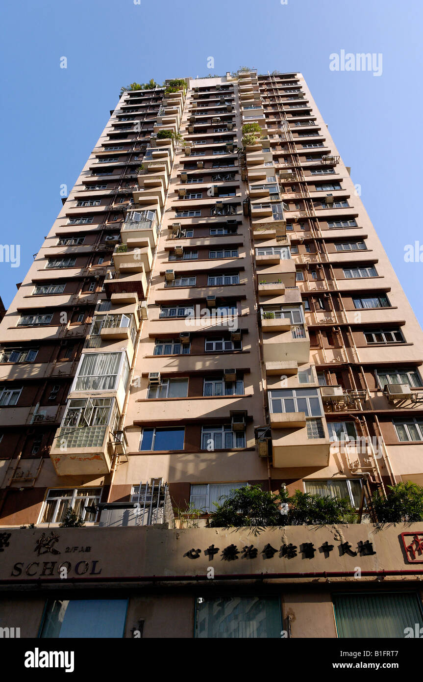 High rise apartments in Causeway bay, Hong Kong Stock Photo - Alamy