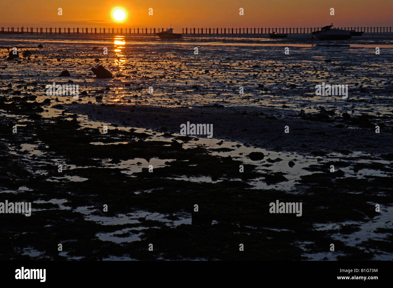 Early morning at Shoeburyness Essex England UK Stock Photo Alamy