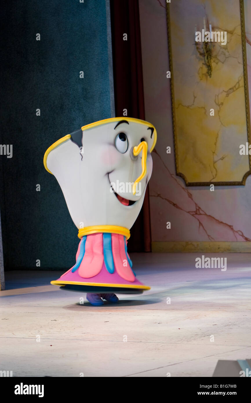 Tea Cup Character from Beauty and the Beast Stage Show at Hollywood