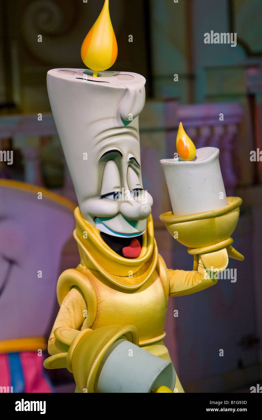 Candle Character from Beauty and the Beast Stage Show at Hollywood Studios in Orlando Florida
