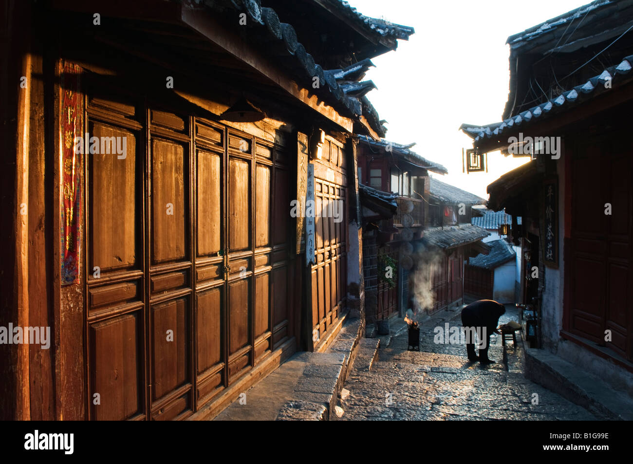 China Yunnan province Lijiang town Unesco World Heritage Site Stock ...
