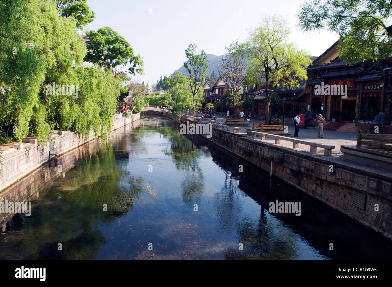 China Yunnan province Lijiang town Unesco World Heritage Site Stock ...