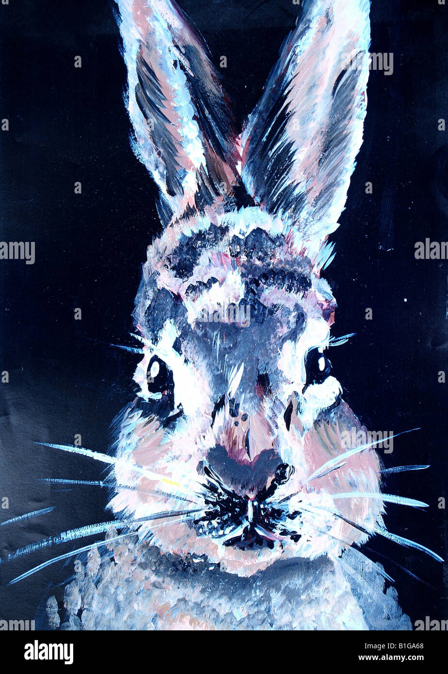 Portrait of a rabbit Stock Photo - Alamy