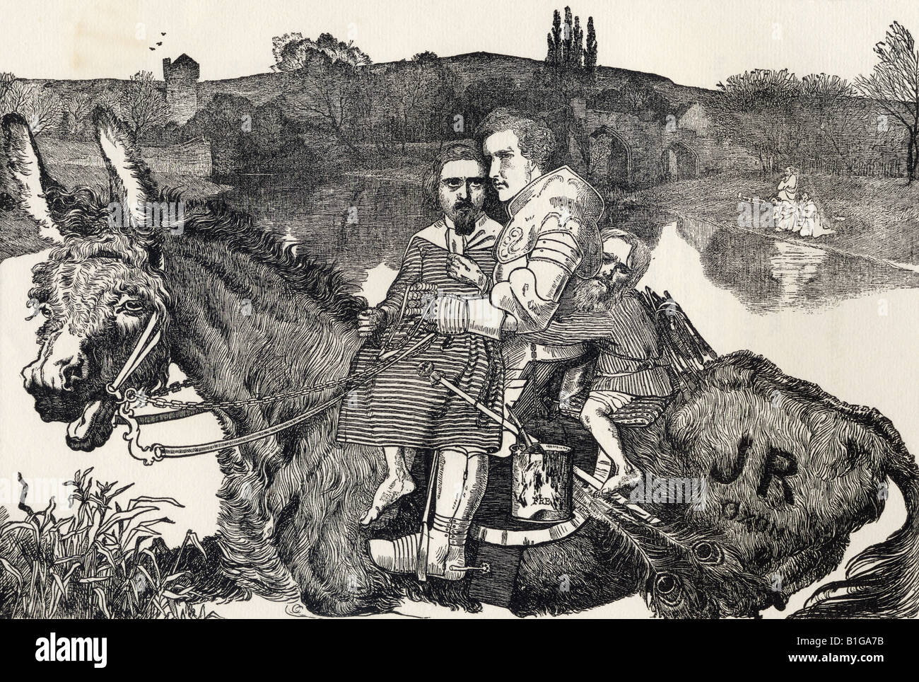 Facsimile of an anonymous engraving satirising the pre Raphaelite ...