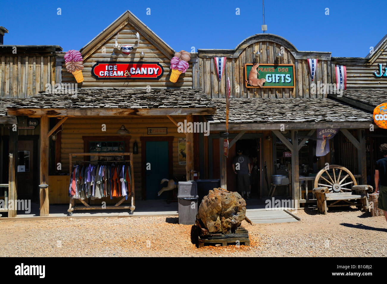 Western Town at Bryce Canyon Lodge in Utah USA Stock Photo Alamy