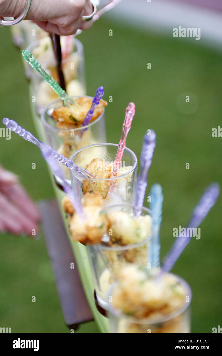 Party canapes Stock Photo