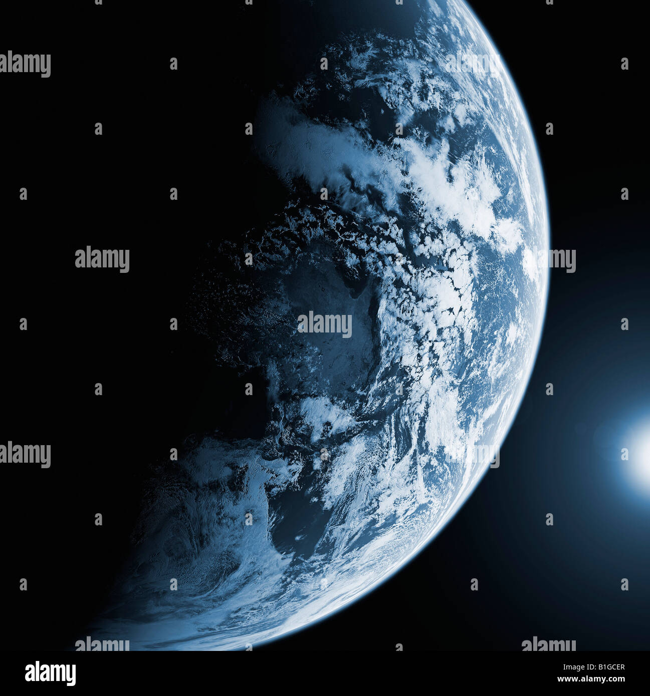 Satellite Image of The Earth from Space Stock Photo - Alamy