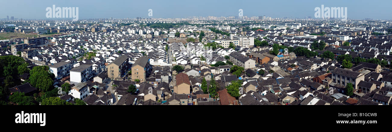 panoramic of a big city in china Stock Photo