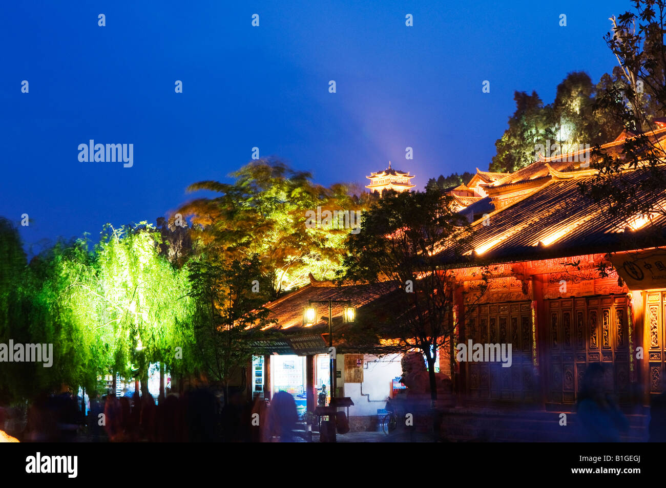 China Yunnan province Lijiang town Unesco World Heritage Site Stock ...